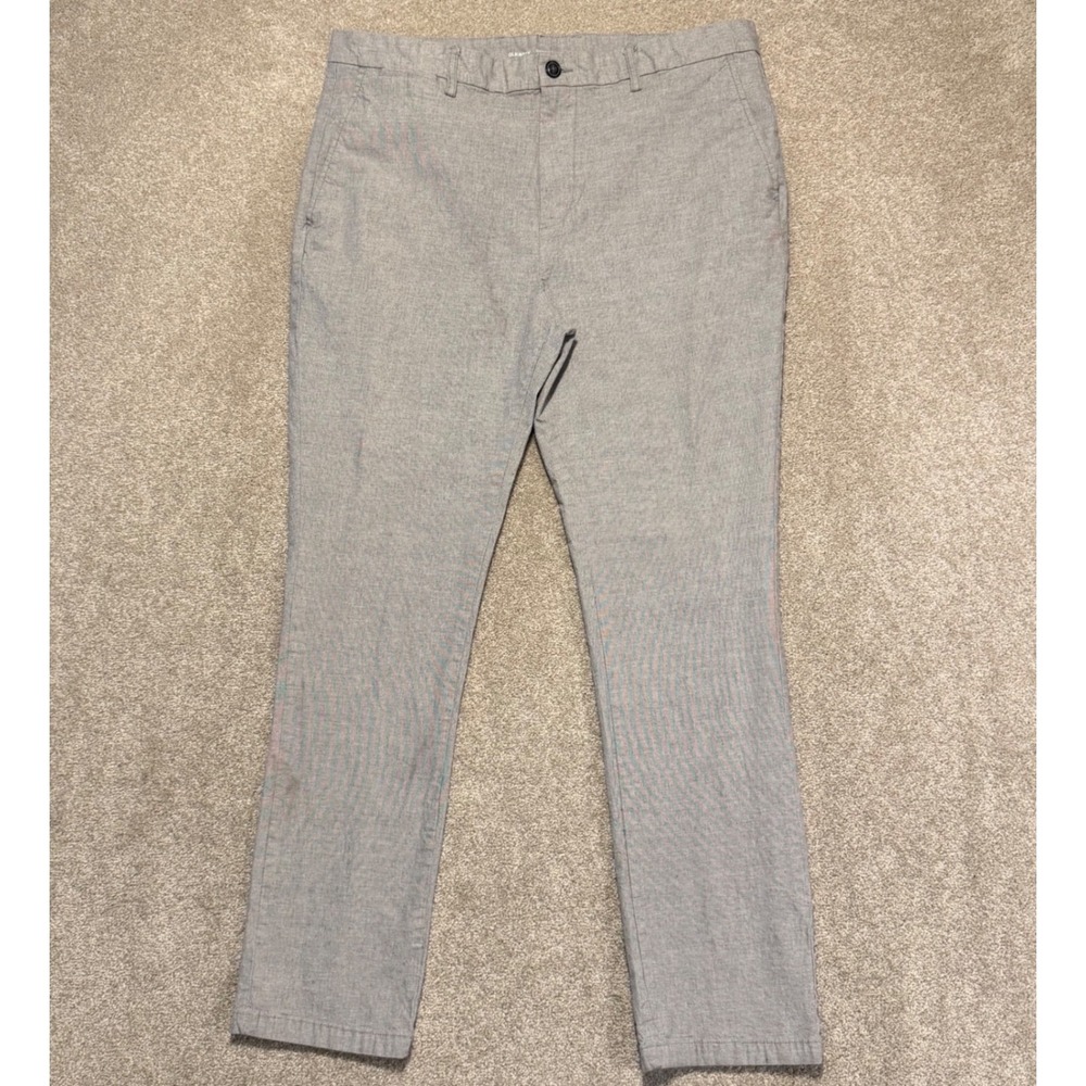 Old Navy Ultimate Slim Pants Mens 38x31 Grey Built-In Flex Chinos 291029-07